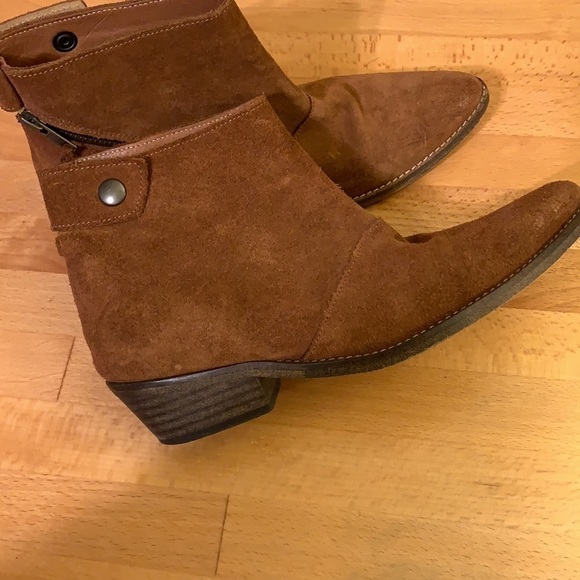 Gee Wawa Suede Pointed Toe Booties 7.5 - Picture 8 of 10